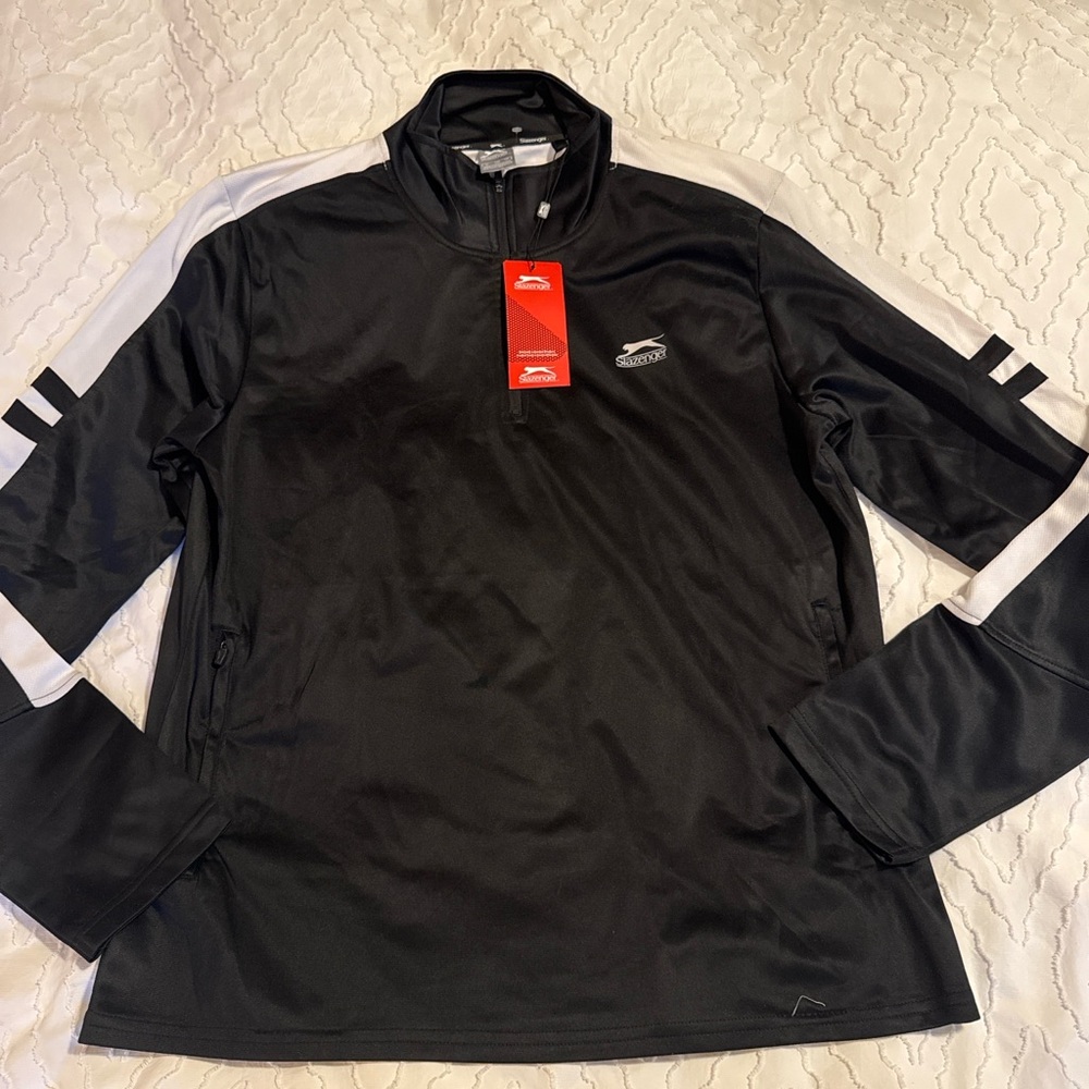Slazenger Black and White Performance Jacket